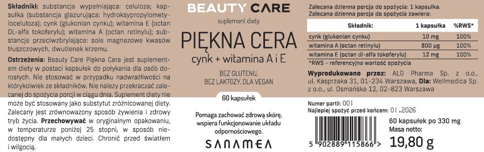 SANAMEA BEAUTY CARE PIĘKNA CERA