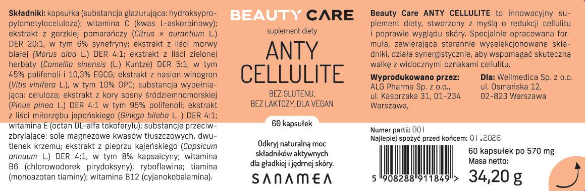 SANAMEA BEAUTY CARE ANTYCELLULITE 