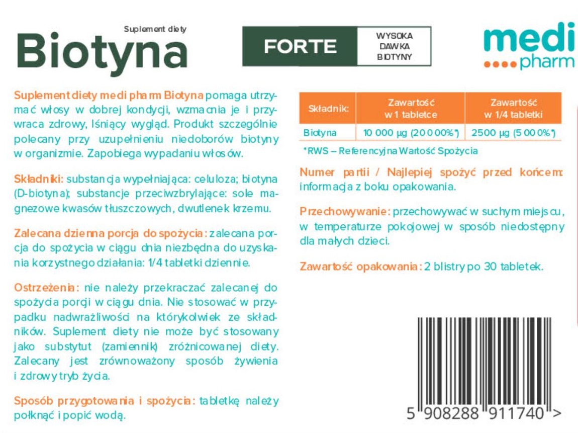 medi pharm Biotyna Forte 