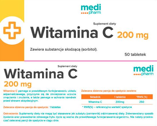 Witamina C 200 mg