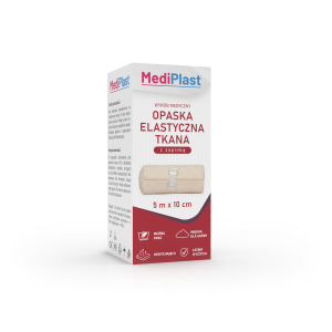 MEDIPLAST Opaska elastyczna z zapięciem 5mx12cm