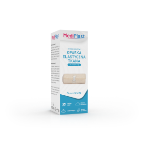 MEDIPLAST OPASKA ELASTYCZNA TKANA z zapinką 5 m x 12 cm