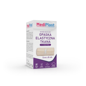 MEDIPLAST OPASKA ELASTYCZNA TKANA z zapinką 5 m x 8 cm