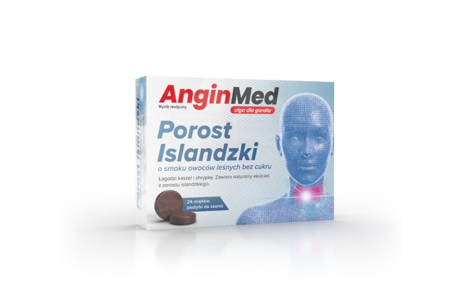 ANGINMED Porost Islandzki - owoce leśne
