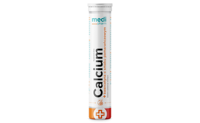 Calcium + kwercetyna o smaku pomarańczowym