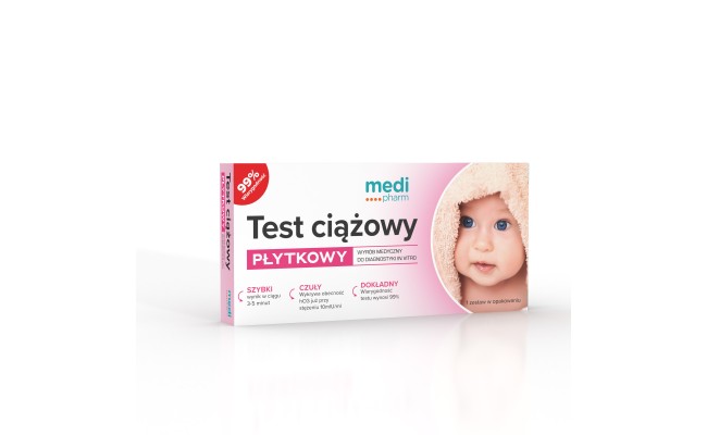 medi pharm Test ciążowy płytkowy 1szt.